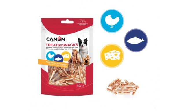 AE029 poslastice za pse,sendvič s piletinom i ribom,80 g - Image 1