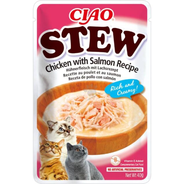 Inaba Ciao-Pileći gulaš sa lososom 40 g - Image 1
