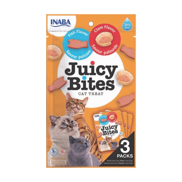 Inaba Juicy bites, riba i školjke, 3x 11,3 g - Image 1