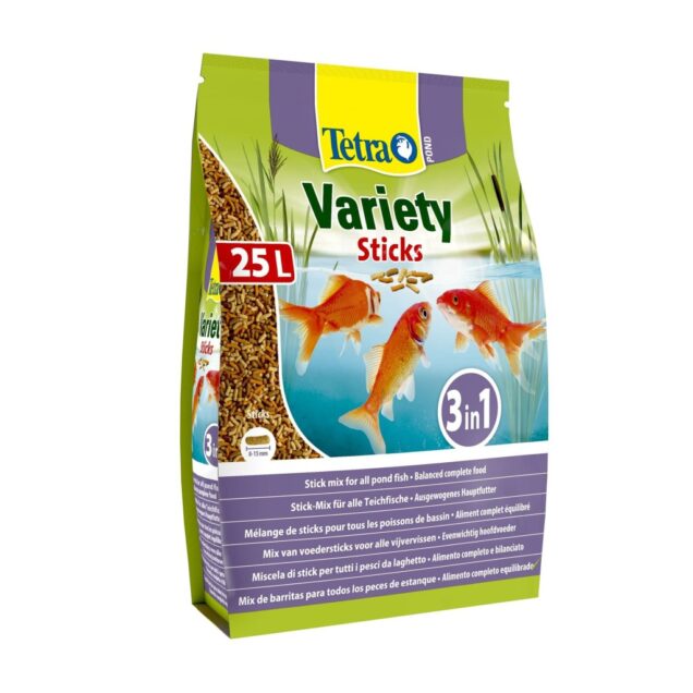Tetra Pond Variety Štapići Miješana Hrana za Ribe 25L