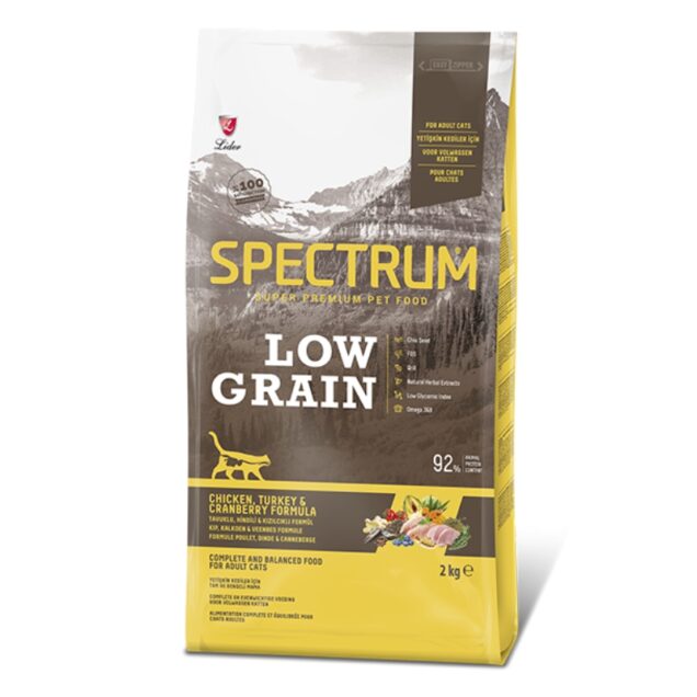 Spectrum Low Grain piletina i puretina hrana za odrasle mačke 2 kg