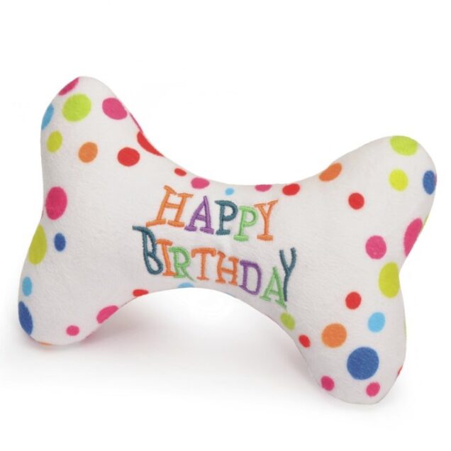 Camon Igračka za psa - poliesterska kost "Happy Birthday" sa pištaljkom - Image 2