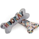 AH4024 Igračka za pse - Poliesterska kost sa pištom - Image 2