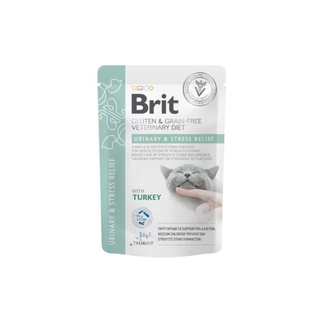 Brit URINARY & STRESS RELIEF CAT Pouch, 85 g - Image 1