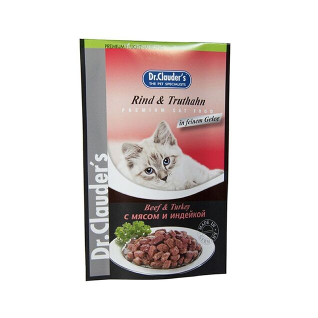 Dr. Clauder's- Govedina & Puretina u finom želeu 100g - Image 1