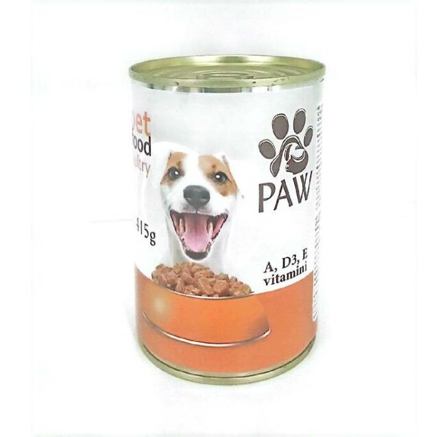 Paw konzervirana hrana, piletina 415 g - Image 1