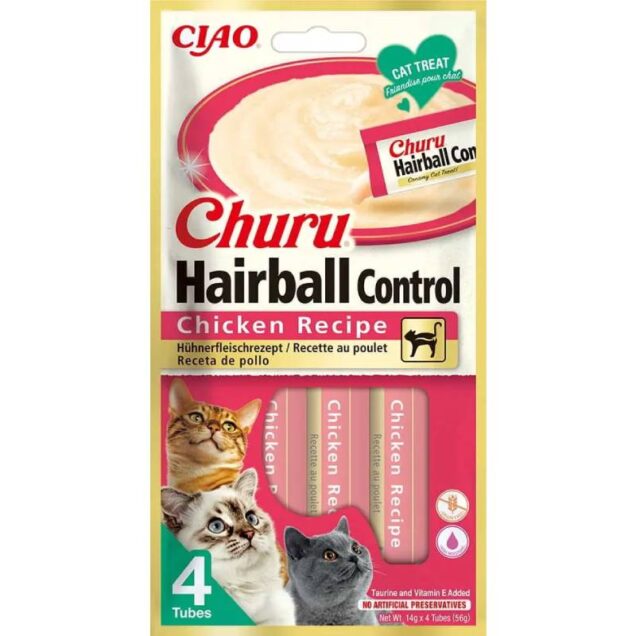 Inaba Churu Hairball Control piletina 4x14g - Image 1