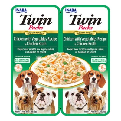 Inaba piletina s povrćem u pilećoj juhi međuobrok za pse 2 x 40 g