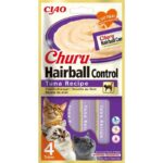 Inaba Churu Hairball Control  tuna 4x14gr