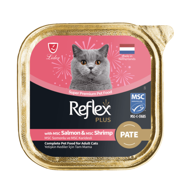 Reflex Plus losos i škampi pašteta za odrasle mačke