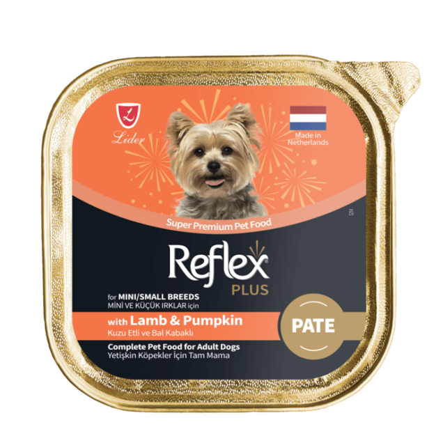 Reflex Plus pašteta janjetina i bundeva za odrasle pse mini i malih rasa 85 g