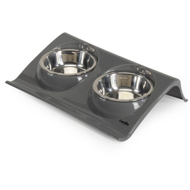 C019 Plastični pladanj s dvije metalne posude posude - Image 3