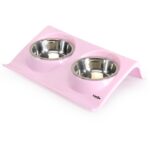 C019 Plastični pladanj s dvije metalne posude posude - Image 2