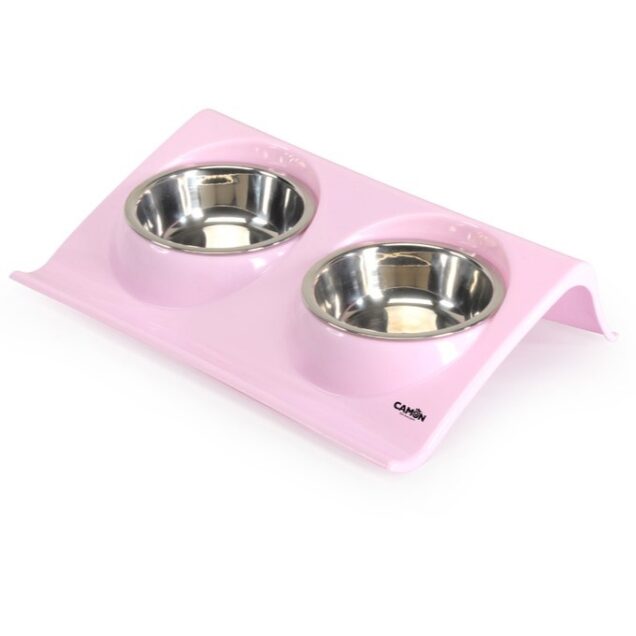 C019 Plastični pladanj s dvije metalne posude posude - Image 2