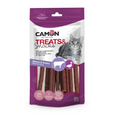 Camon Pačji i goveđi štapići za odrasle mačke 60 g