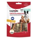 Camon poslastice za pse, velike trake lososa 80 g
