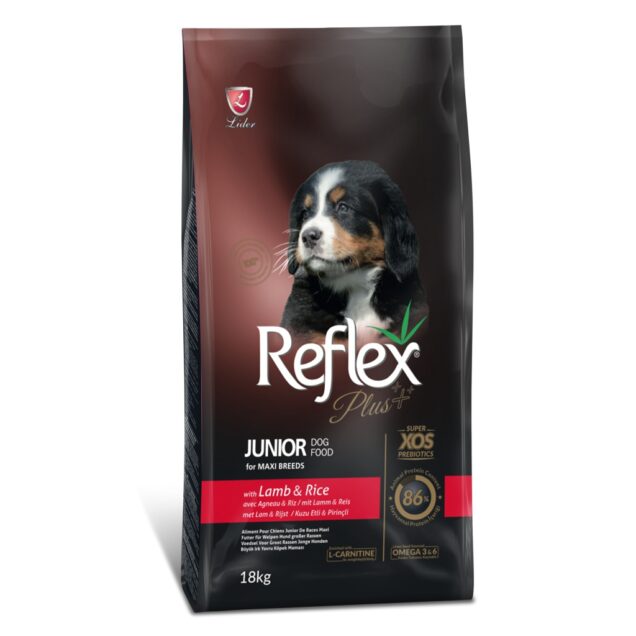 Reflex Plus janjetina i riža za štence maksi rasa 18 kg