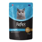 Reflex Plus komadići u umaku s bijelom ribom hrana za odrasle mačke