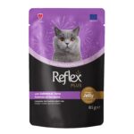 Reflex Plus komadići u želeu losos i tuna hrana za odrasle mačke 85 g