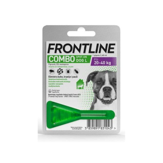 FRONTLINE COMBO spot-on DOG  otopina za nakapavanje na kožu za pse