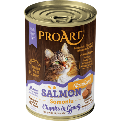 ProArt hrana za mace, komadići lososa u sosu za sterilizirane i kastrirane mace!