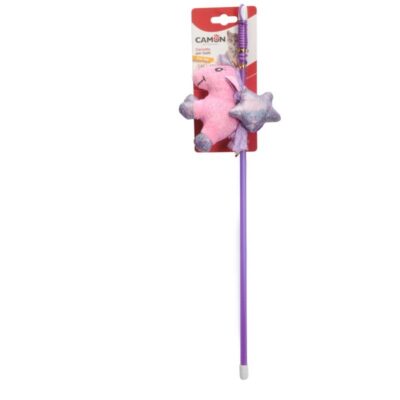 Igračka za mačke - štap za pecanje s jednorogom i zvijezdom