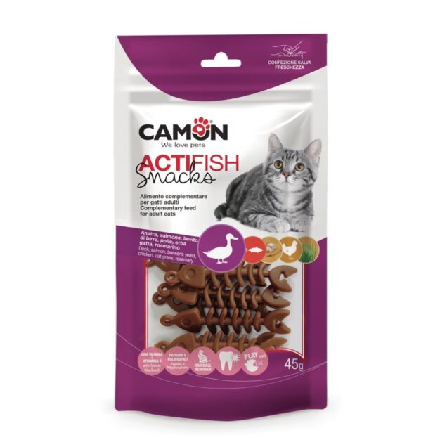 Actifish - mačji zalogaj s patkom, lososom i piletinom