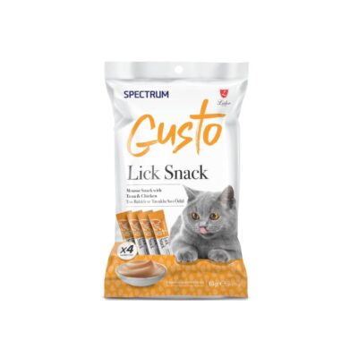 Spectrum Gusto Lick Snack tuna i piletina, 4x15g