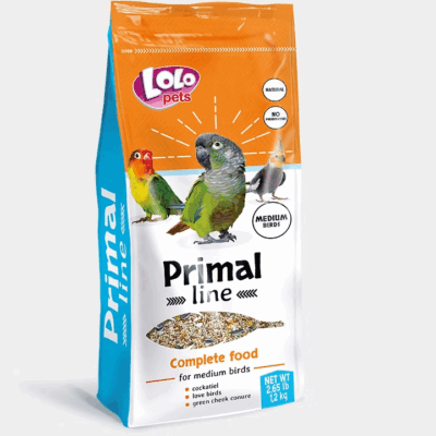 Primal line potpuna hrana za papige srednje veličine, 1,2 kg