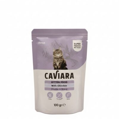 Caviara pouch piletina u sosu za mačiće, 100 g
