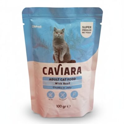 Caviara pouch govedina u želeu za odrasle mačke, 100 g