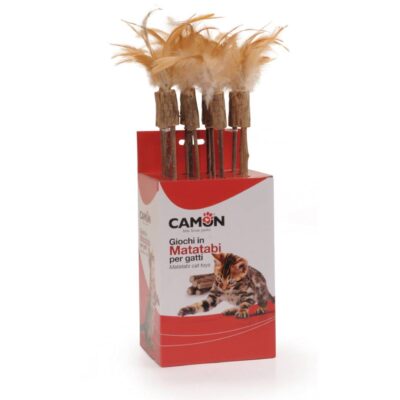 Igračka za mačke - štap za pecanje matatabi s perom