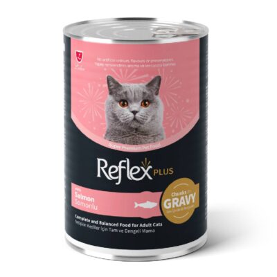 Reflex Plus mesni komadići lososa u sosu, 400 g