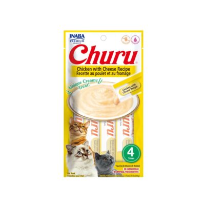 Inaba Churu tečna poslastica od piletine i sira za mačke, 4x14 g