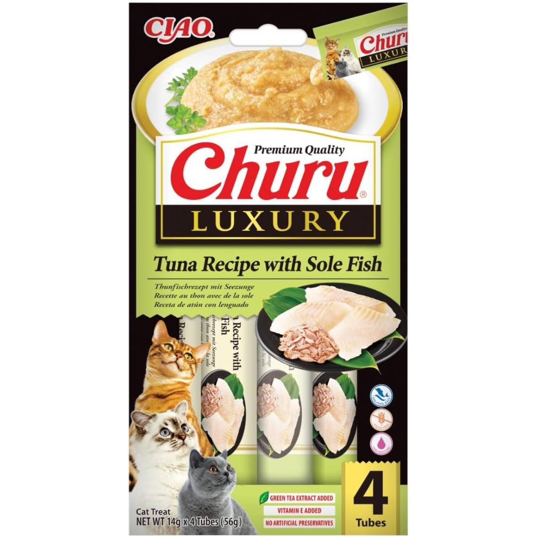 Inaba Churu Luxury – recept s tunom i listom (riba), 4 x 14 g