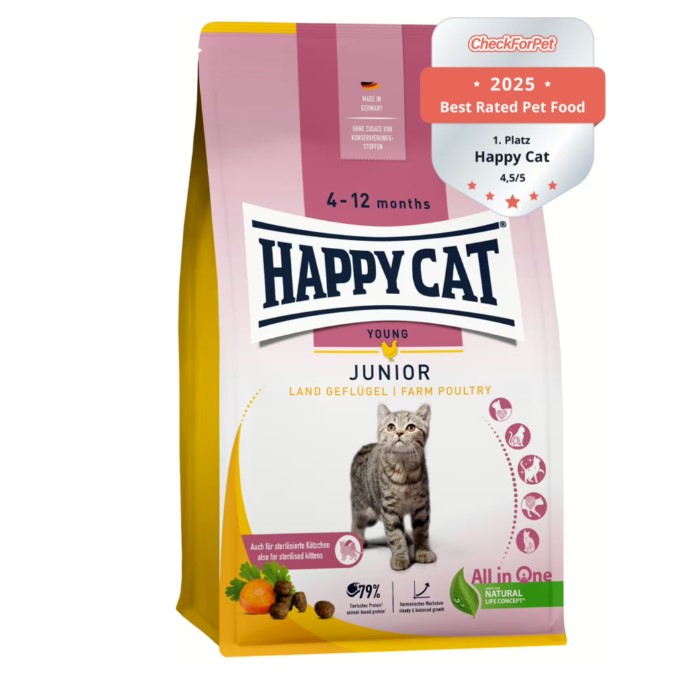 Happy Cat Young Junior-perad s farme 1.3 kg