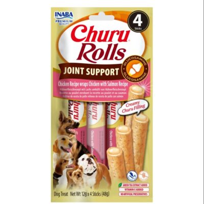 Inaba Churu Rolls Joint Support sa piletinom i lososom 4x12 g